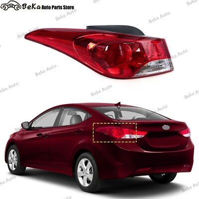 #ad 1 Pcs For Hyundai Elantra 2011 2013 Left Outer tail light assembly Brake Lamp $76.80