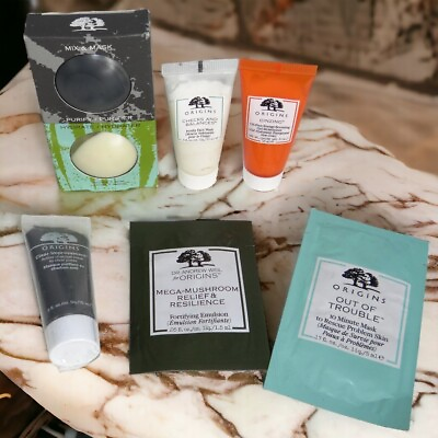 #ad Origins Beauty 9pc Lot Skin Care Samples Masks Wash Emulsion amp; Moisturizer x9 $17.99