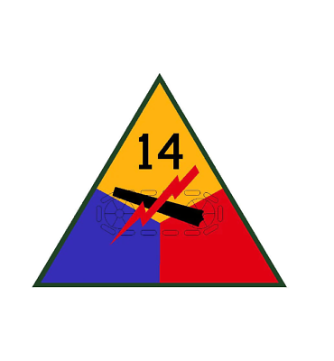 #ad 3quot; 14TH ARMORED DIVISION MILITARY STICKER DECAL USA MADE $26.99