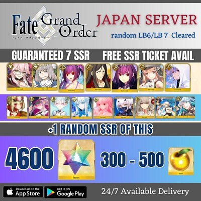 #ad #ad Fate Grand Order JP 8 SSR 4600 SQ BlackGrail LB 7 Cleared $25.00
