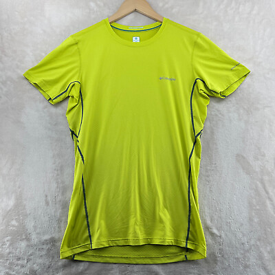 #ad Columbia Omni Freeze Zero Sweat Activated Cooling Women Size M Crew Neck T Shirt $19.99