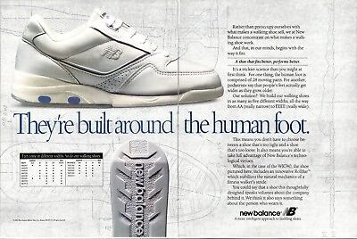 #ad Vintage Print Advertisement New Balance Intelligent Building Shoes $8.55