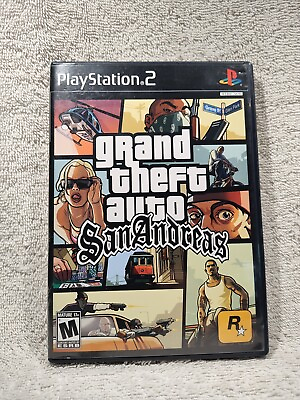 #ad #ad Grand Theft Auto: San Andreas PS2 2004 *CIB w Map* NM* FREE SHIPPING $48.99