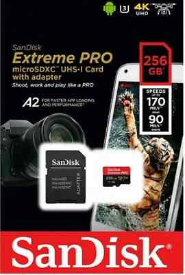#ad #ad SanDisk 256GB Extreme Pro Micro SD MicroSDXC UHS I U3 A2 Memory Card W Adapter $16.50