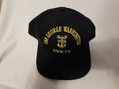 #ad Vintage Naval Ship Ball Cap USS GEORGE WASHINGTON CVN 73 USN $9.99