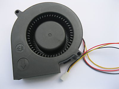 #ad 1 pcs Brushless DC Cooling Blower Fan 9733S 3 Wire 12V 97x97x33mm Sleeve Bearing $12.09