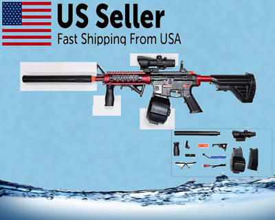 #ad Gel Ball Blaster Splatter Toy Water Gun Electric Automatic Outdoor Activity $39.36