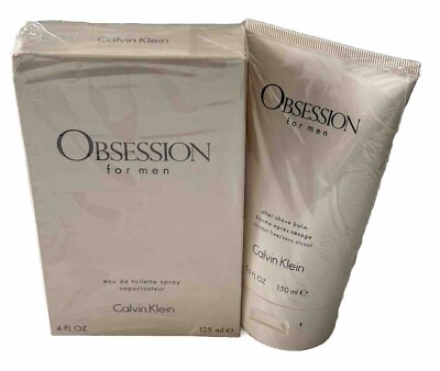 #ad Calvin Klein Obsession For Men 4.2oz EDT Spray5.0oz After Shave Balm Sealed $57.49