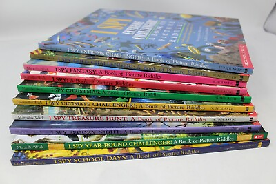 #ad Lot of 5 of I SPY BOOKS A Book of Picture Riddles Hardcover Random $38.95