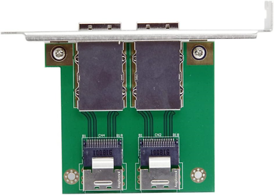 #ad Dual Ports Mini SAS SFF 8088 to SAS 36Pin SFF 8087 PCBA Female Adapter with PCI $40.00