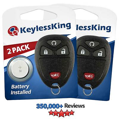 #ad 2 New Replacement Remote Start Keyless Entry Key Fob Control for 15913421 $11.89