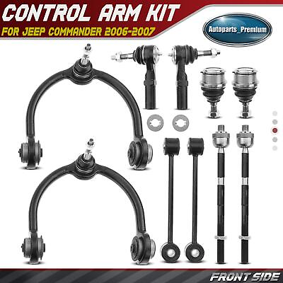#ad 10pcs Control Arm w Ball Joint amp; Tie Rod End amp; Sway Bar Link for Jeep Commander $108.99