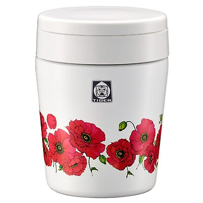 #ad TIGER Vacuum Insulated Food Jar 300ml Retro Pattern Poppy MCL T030WF $46.32