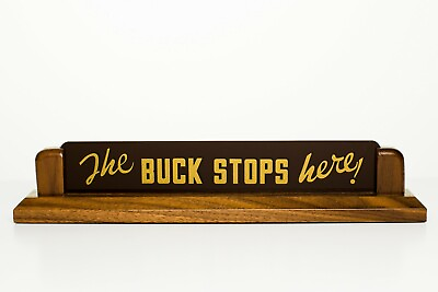 #ad Copy of President Harry Truman#x27;s desk plaque quot;The Buck Stops Herequot; OFF 0101 IFM $67.95