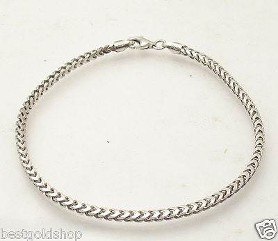#ad 8quot; Mens Solid Italian Franco Chain Bracelet Anti Tarnish 925 Sterling Silver $34.99