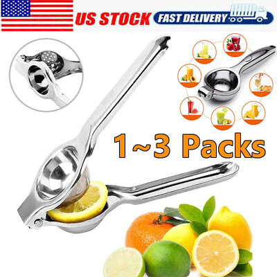 #ad Stainless Steel Kitchen amp; Bar Lemon Orange Lime Squeezer Juicer Hand Press Tool $12.88