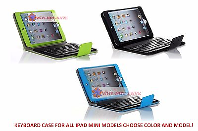 #ad Wireless Bluetooth keyboard Leather Case with Stand for All Ipad Mini 1 2 3 4 US $61.35