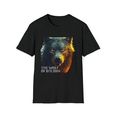 #ad The Wolf of Bitcoin AI Generated Crewneck T Shirt BTC Crypto $23.99