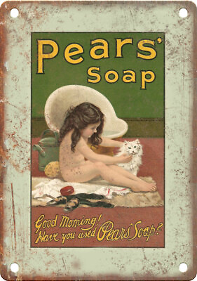 #ad Pears Soap Vintage Advertisment 12quot; x 9quot; Reproduction Metal Sign ZF208 $23.95