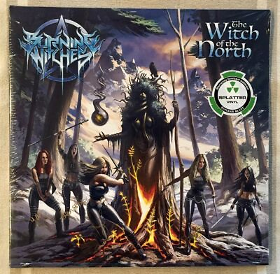#ad Burning Witches The Witch Of The North Blue Splatter 2LP Signed by all NEW $125.97