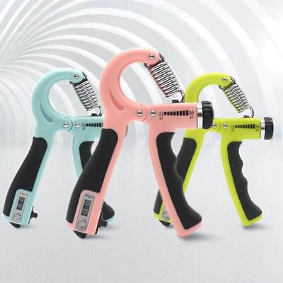 #ad Hand Gripper Adjustable Resistance Forearm Strength Trainer Fitness Equipment ri $9.49