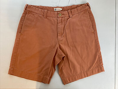 #ad J. Crew Mens Size 34 Chino Medium Wash 11 Inch Casual Shorts Salmon Orange $13.99