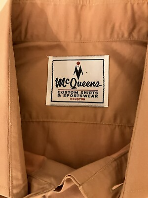 #ad McQueens Long Sleeve Custom Shirts And Sports Wear Size 2XL Brown $16.99
