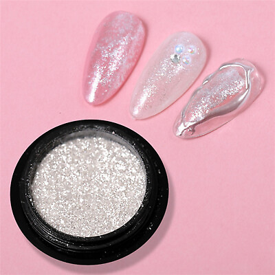 #ad Nail Glitter Powder Solid Magic Mirror Powder Mirror Titanium Powder Super $0.99