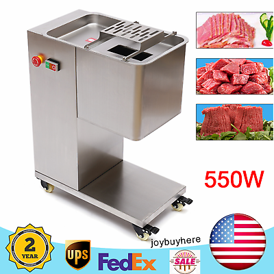 #ad 500KG H Meat Cutter 3mm Commercial Food Cutting Machine 550W Electric Slicer USA $512.05