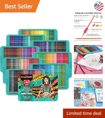 #ad Premium Professional Vibrant Colored Pencils Extensive Color Range $91.99