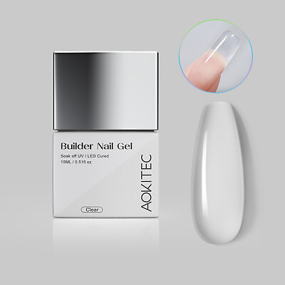 Builder Nail Gel Pink White Clear Modelling Gel 15ML Nail Structures Extensions $8.99