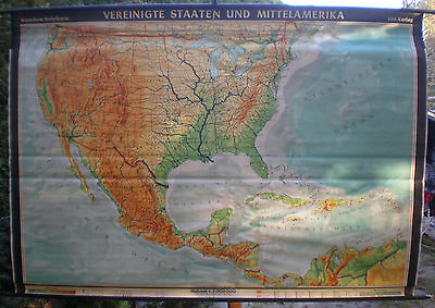 #ad School Wall Map Mexico Map USA United States 93 11 16x65 3 8in $270.53