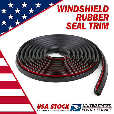 #ad 3M Seal Strip Trim For Car Front Windshield Sunroof Weatherstrip Rubber Black $12.59
