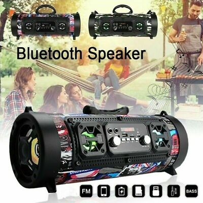 #ad New Portable Wireless LED Bluetooth Speaker Stereo Speaker Bass Subwoofer $28.99