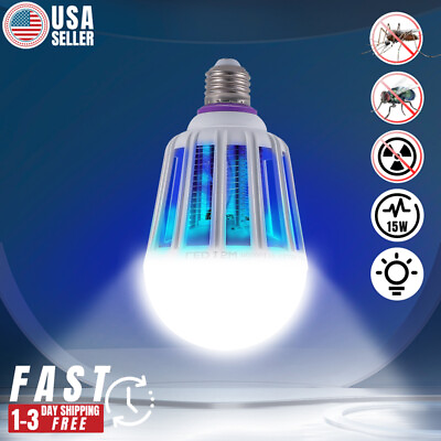 #ad Mosquito Fly Insect Bug Nat Killer Zapper UV LED Lamp Light Bulb Pest Control $10.79