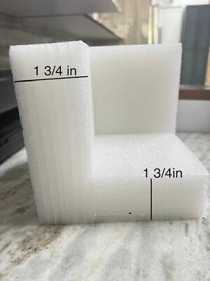 #ad 8 X High DensityWhite Foam CORNER EDGES PROTECTORS for Packing Shipping $10.99