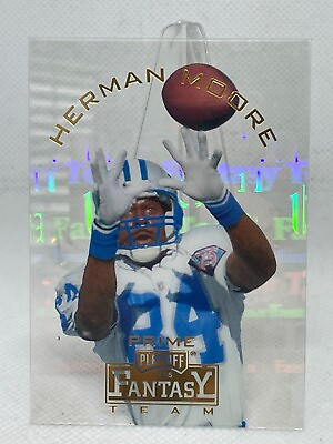 #ad Herman Moore 1995 Playoff Prime Fantasy Team #FT20 Insert $3.99