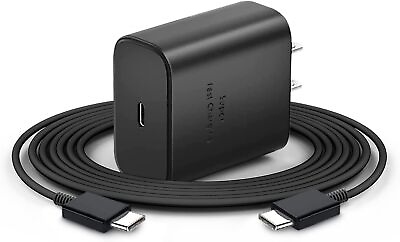 #ad 45W Fast Wall Charger Adapter 6ft Type C Power Cable For Samsung S22 S21 S20 FE $3.52