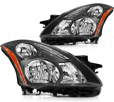 #ad For Nissan Altima Sedan 2010 2012 Headlights Assembly New Pair Black Headlamps $108.99