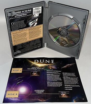 #ad Dune 1984 Extended Edition DVD Steel Book Complete With Manual Collectors $44.99