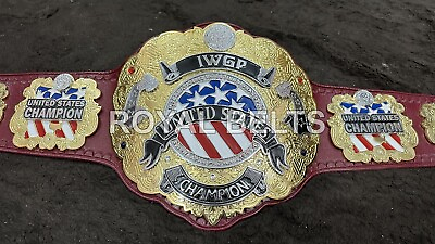 #ad IWGP US World Heavyweight Wrestling Championship Title Belt Stacked amp; Dual Plate $249.99