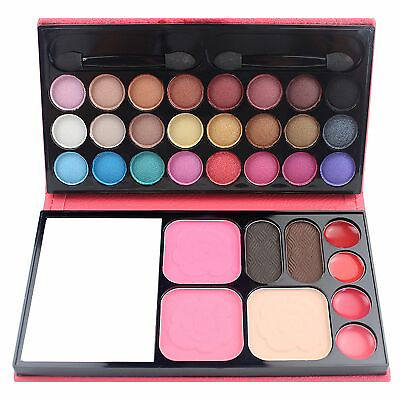#ad 33 Colors Set Pro Makeup Eyeshadow Palette Lip Gloss Powder Blush Cosmetic Gift $12.99