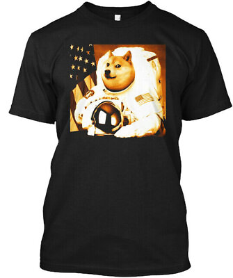 #ad Dogecoin Moon Astronaut Crypto currency Tee T Shirt $21.52