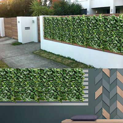 #ad 58quot;x196quot;Privacy Enhance Artificial Laurel Leaf Fence w Durable Plastic Backing $276.99