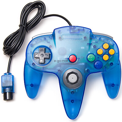#ad Classic N64 Controller Joystick Remote for N64 Video Game N64 Console Ice Blue $16.34