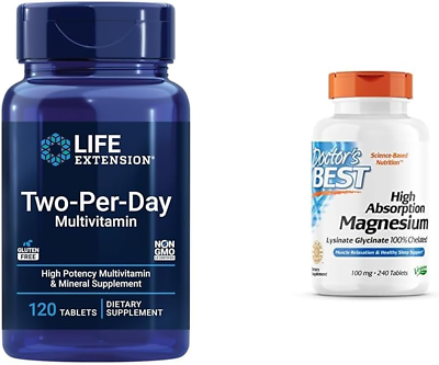 #ad Two Per Day High Potency Multi Vitamin amp; Mineral Supplement amp; Doctor#x27;S Best High $66.63