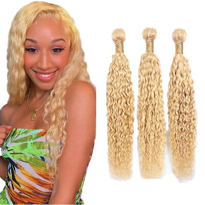 #ad Blonde Bundles 613 Curly Human Hair Bundles 8A Grade Brazilian Unprocessed Vi... $61.08