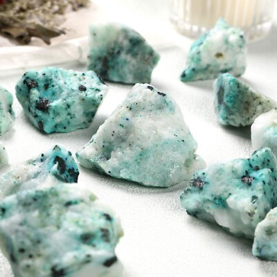 #ad Rough Raw Chrysocolla Quartz Crystal Chunks Mineral Rocks Home Decor Reiki Gifts $8.50