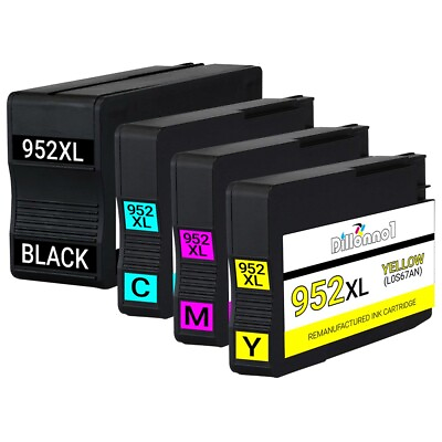 #ad 952XL Ink Combo Black amp; Color for HP Officejet Pro 7740 8210 8216 8218 $21.95