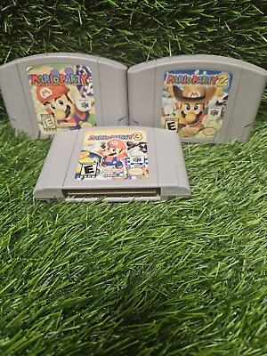 #ad Mario Party 1 2 3 Lot of Original Authentic Nintendo 64 N64 Game Cartridge Read $190.00